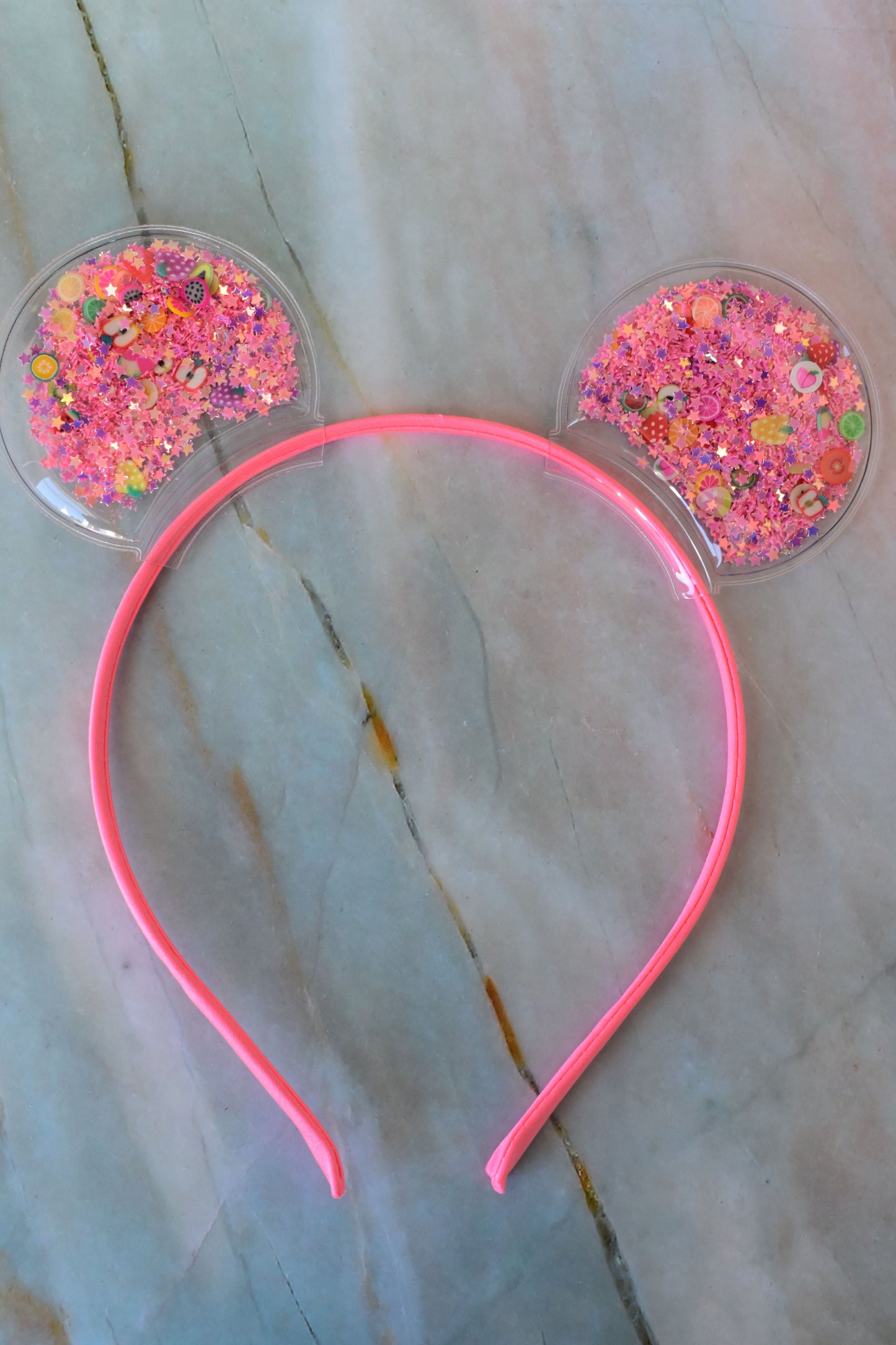 Glitter-Filled Bear Ears Headbands
