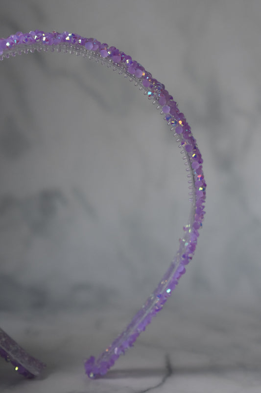 Purple Crystal Headband