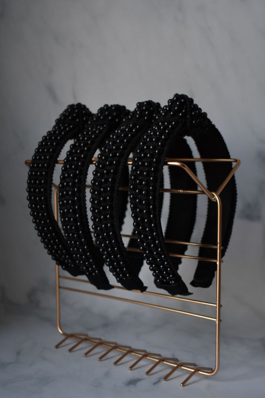 Pearl Beaded Top Knot Headband
