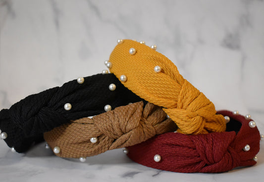 Pearl Top Knot Headband