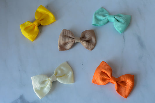 Solid Hair Bows (Single Loop)