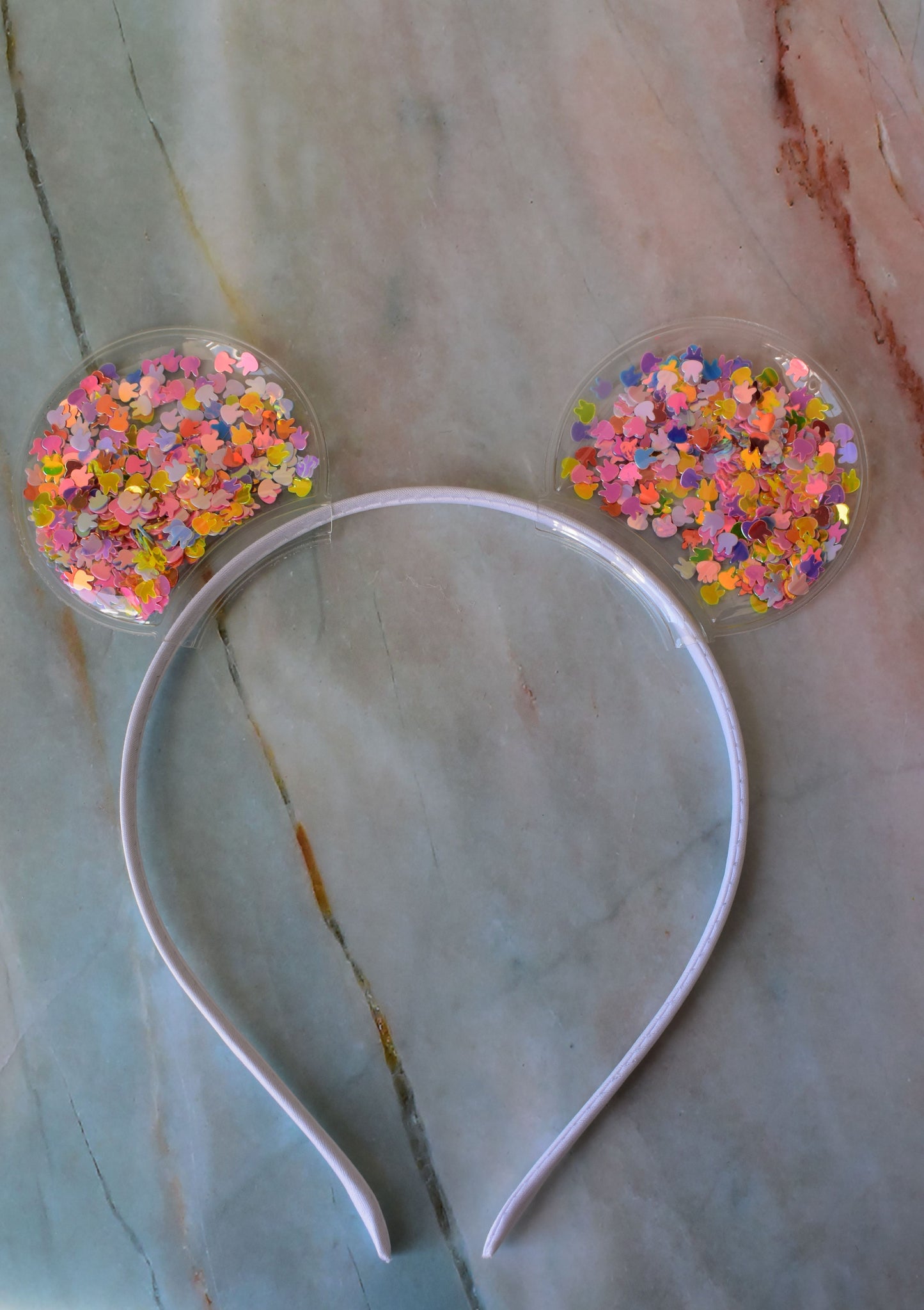 Glitter-Filled Bear Ears Headbands