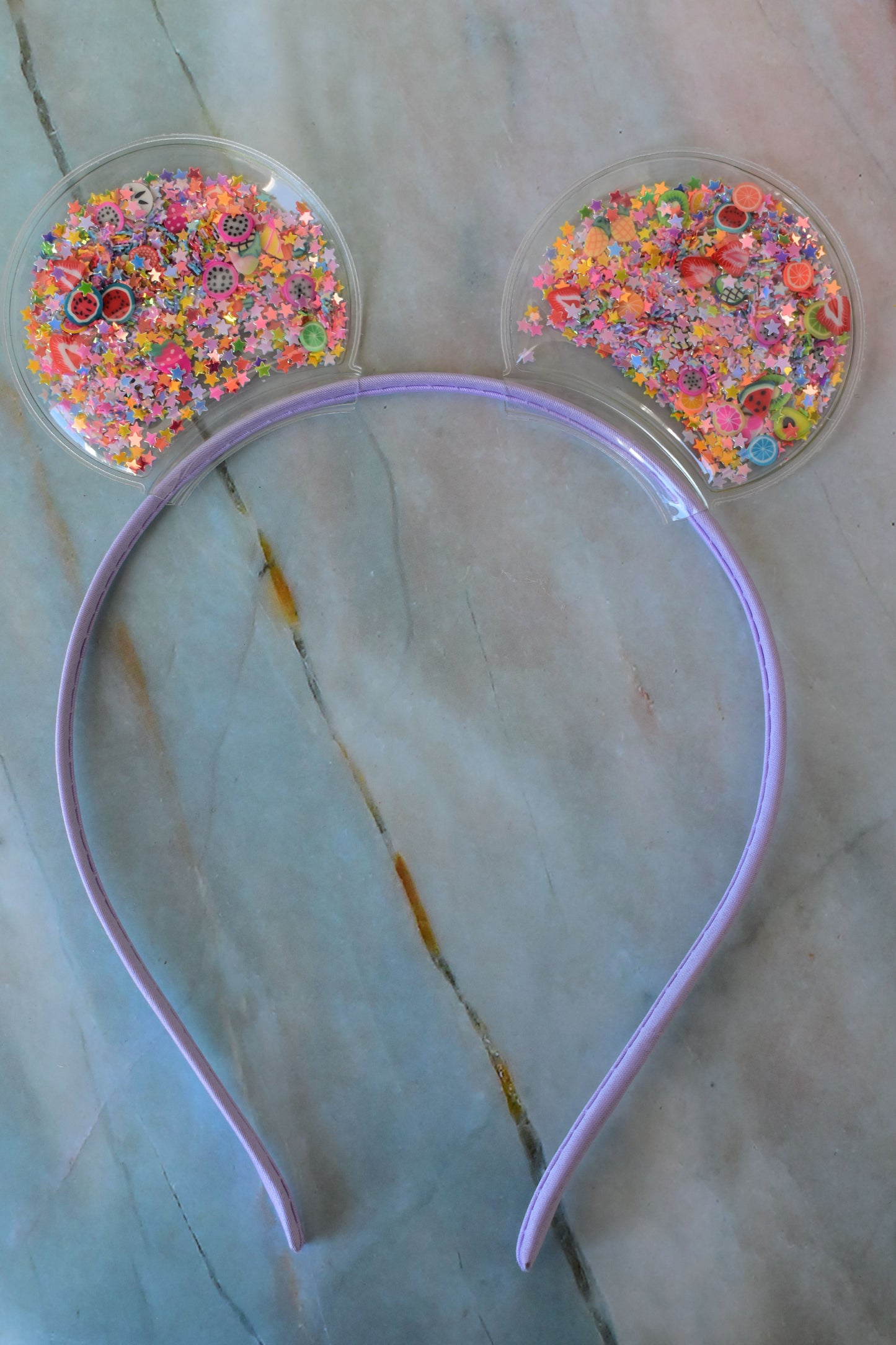 Glitter-Filled Bear Ears Headbands