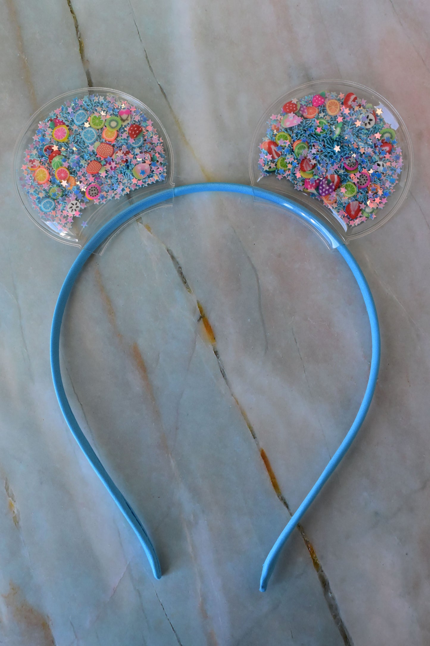 Glitter-Filled Bear Ears Headbands