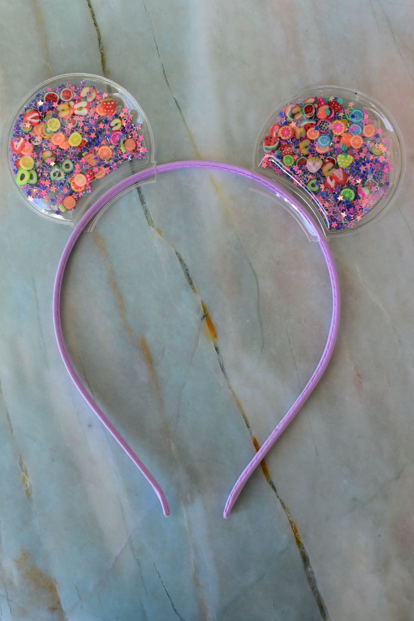 Glitter-Filled Bear Ears Headbands