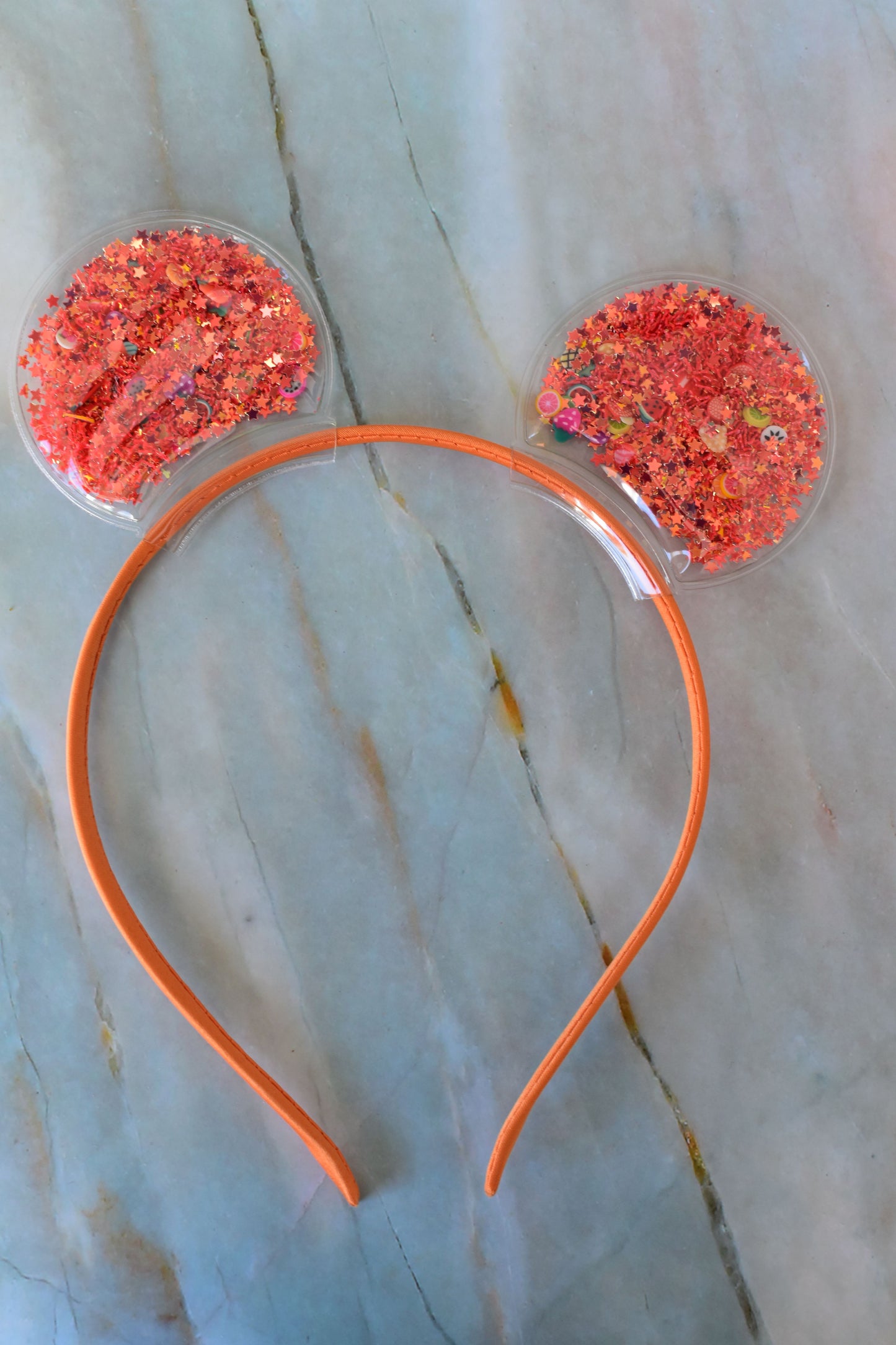 Glitter-Filled Bear Ears Headbands